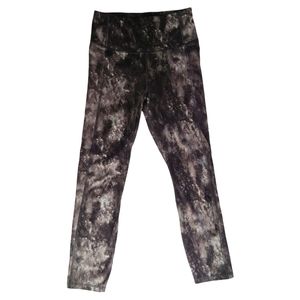 all in motion 7/8 Tie Dye Printed High Rise Legging Black Gray S Target